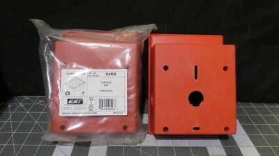Edwards Systems Technology G4RB Red Surface Box Lot Of 2, 1 new 1 Used