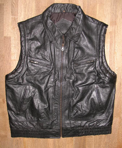 Prince Men's Leather Vest/Outdoor Vest / Sleeveless Leather Jacket ...