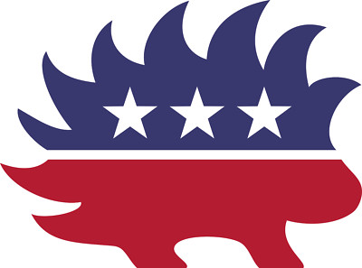 Libertarian Party sticker Porcupine weatherproof bumper vinyl decal