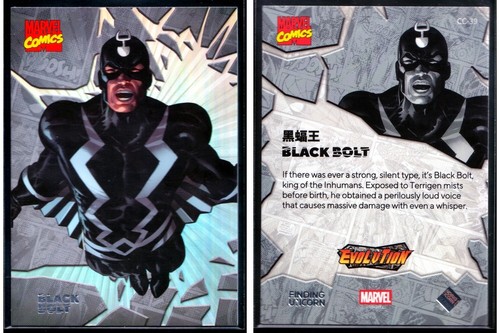 2024 Finding Unicorn Marvel Comics Universe Evolution #CC-39 Black Bolt - Picture 3 of 3