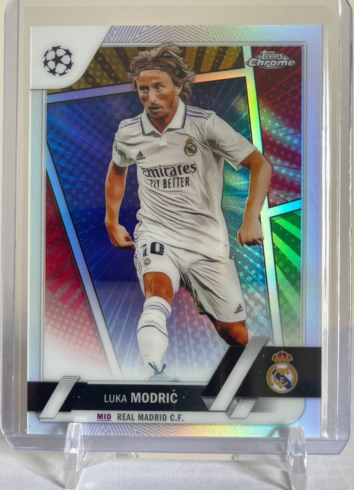 LUKA MODRIC 2022-23 TOPPS CHROME UEFA CLUB COMPETITIONS HERO VARIATION SSP