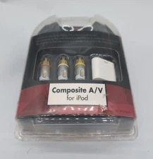 Rocketfish 6Ft Composite AV cable for Apple iPod iPad iPhone cord 30 pin