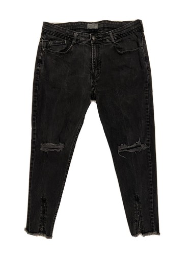 Zara Man ZMDC Goods Denim Skinny Fit Jeans Black Mens SZ 35x25 Vintage EUC  | eBay