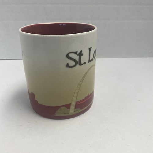 Taza de café Starbucks St Louis 16 oz serie de coleccionistas StLouis Arch/paisaje urbano - Imagen 7 de 10