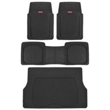 Tapetes de goma para piso y maletero de carga Motor Trend Ultra Deep Dish - Negro