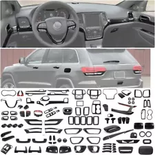 Carbon Fiber Interior Full Decor Accessories Trims for Jeep Grand Cherokee 11-20
