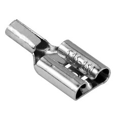 25 Uninsulated Quick Disconnect Terminal Connector 22-18 GA AWG Gauge 0.250" Car