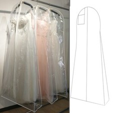 Transparent Fabric Bridal Gown Bag Ideal for Home or Shop Use Garment Bag