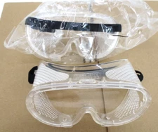 Lot of 2 ANSI Z87.1 Safety Goggles Over Glasses Lab Work Eye Protective Eyewear