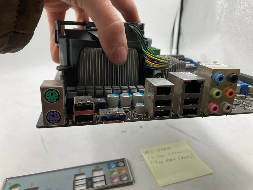 MSI X58M Motherboard LGA1366BPNR i7-920 2.67GHz 24GB RAM DDR3 6x4GB - Image 4 of 4