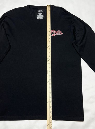 Polo Ralph Lauren Men’s Long Sleeve Sleep Shirt Color Black Size M - Picture 4 of 5