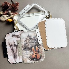 Rectangular Lace Die Cuts For Card Making Metal Cutting Dies Scrapbook Art