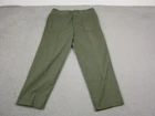 Vintage US Military Pants Mens 40 x 33 Green OG-507 Vietnam Trouser Work 70s 80s