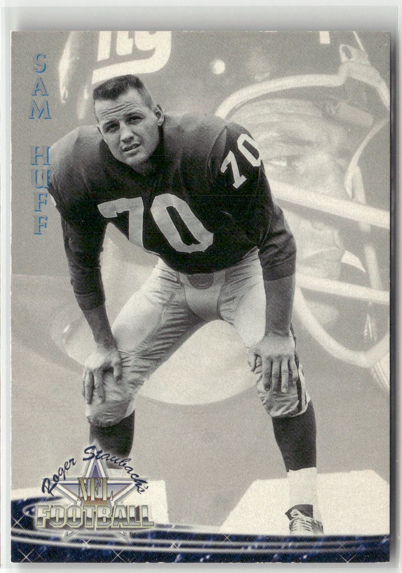1994 TED WILLIAMS ROGER STAUBACH'S NFL #39 SAM HUFF NEW YORK GIANTS