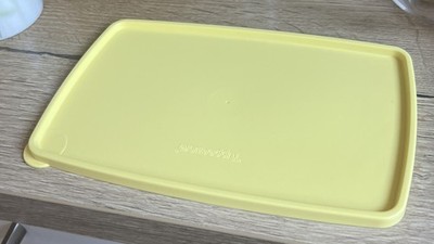 Tupperware Neuwertig Ersatzdeckel 5553 / 714 Gefrierbehälter ca 23 x 14 cm Gelb