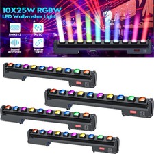 250W Moving Head Beam Light RGBW 10LED Wall Washer Light DMX DJ Bar Party
