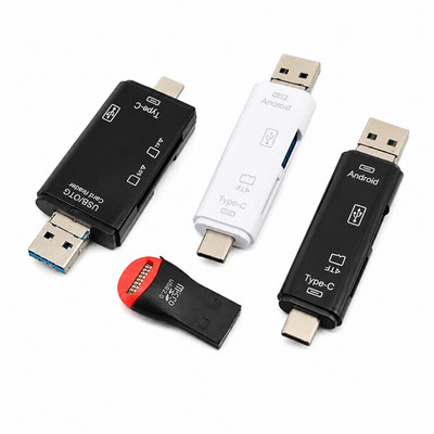 USB OTG Kartenleser Adapter USB-A / USB-C / Micro-USB TF SD Card Reader Android