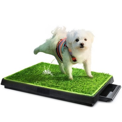 Hompet Dog Toilet Indoor Puppy Training Pad, Dog Potty Pet Training Grass Mat...