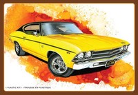 Amt 1969 Chevy Chevelle Ss 396 Hardtop 1/25 Scale Model Kit [New Toy]