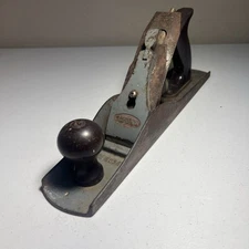 Vtg Craftsman Wood Hand Plane 13.5 Inch Smooth Bottom in Good Shape!