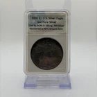 2001 American Silver Eagle 1oz .999 Silver W/ Silver Recovered Ground Zero - WTC