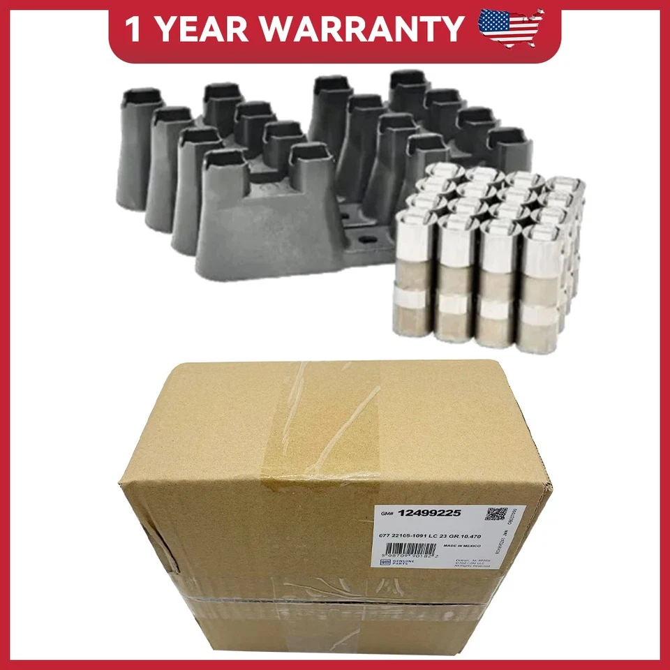 16X Lifters Hydraulic Roller 12499225 For GM LS7 LS1 - LS3 LS6 LQ4 LQ9 LY5 LY6 - Image 2 of 4