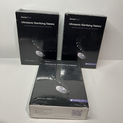 3 Packages Zima Dental Pod Ultrasonic Boosting 30 Tablets Peppermint New