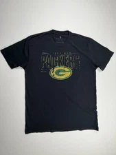 Junk Food Clothing T-Shirt Mens L Green Bay Packers Distressed Black Graphic