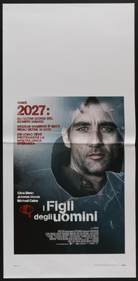 CHILDREN OF MEN Original Italian Movie Poster 2006 Clive Owen Michael Caine