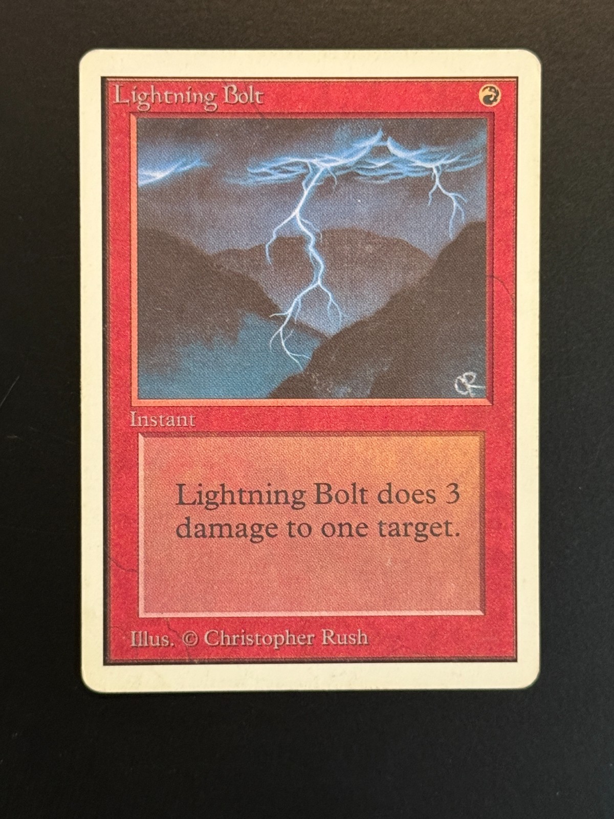 MTG - Lightning Bolt - Unlimited 2nd Edition - 1x MP (Magic: The Gathering)