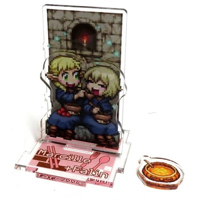 Marcille & Falin Secret Delicious in Dungeon Acrylständer Pixel Art! Japan T387