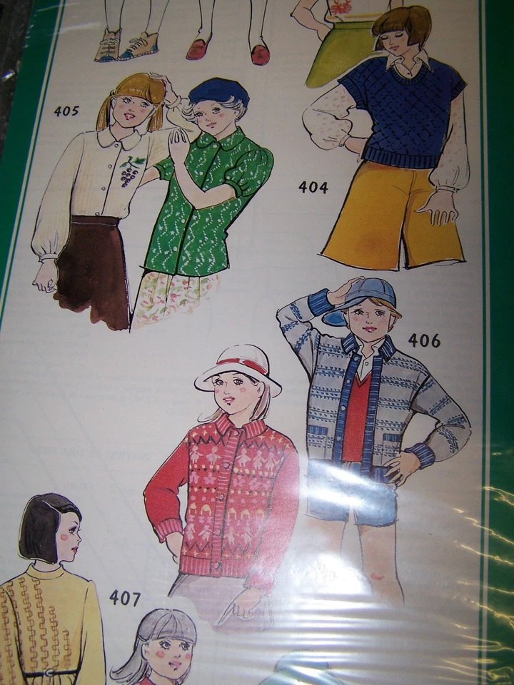 Knit Patterns #400 Children for Singer KR6 & Series 300,500,560 - Image 4 of 4