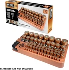 The Battery Storage Organizer Case and Battery Tester, Holds 77 batteries New