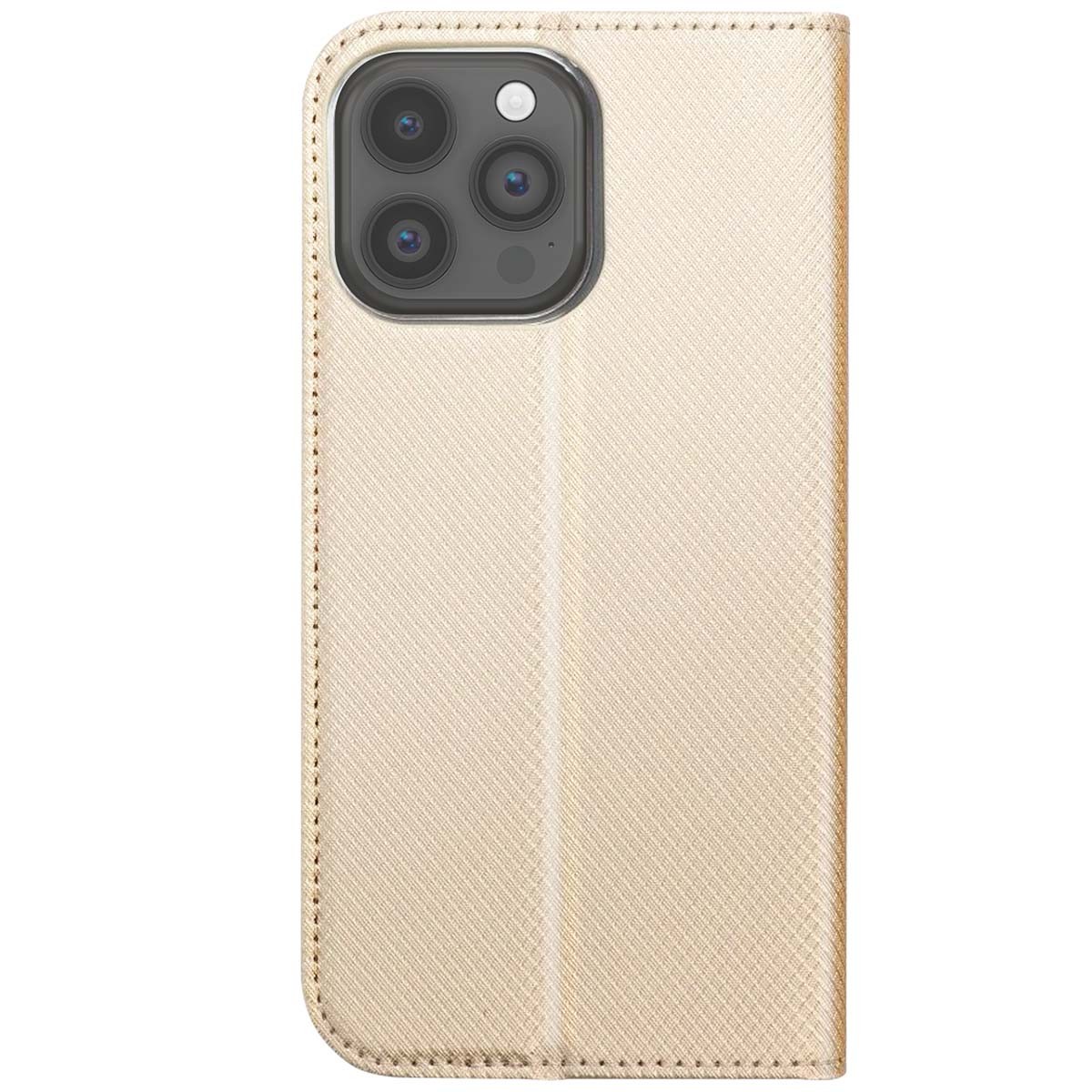 Étui folio iPhone 14 Pro Max magnétique doré Jaym avec support