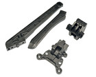 Arrma Kraton 6s BLX V6 Center Chassis Braces & Mounts Red Aluminum Bar / EXB 68 — photo 3