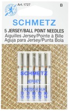 Ball Point Jersey Machine Needles-Sizes 10/70 (2), 12/80 (2) & 14/90 25 Pack 