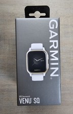 Garmin Venu SQ GPS Smartwatch White with Light Gold Bezel 010-02427-01