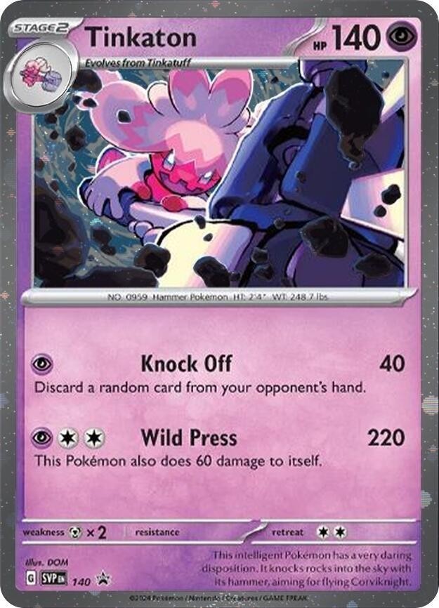 TINKATON SV140 Scarlet&Violet Cosmos Holo Black Star Promo Pokemon TCG Near Mint