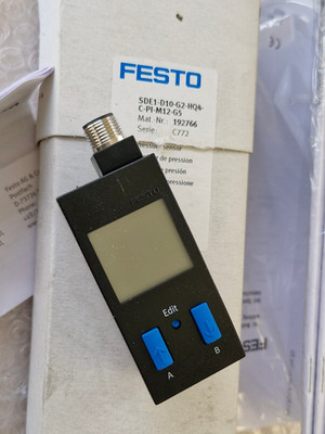 FESTO SDE1-D10-G2-HQ4-C-PI-M12-G5 192766 Drucksensor -  NEU/OVP  worldwide