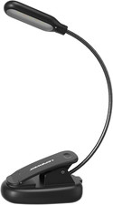 Clip-on Book Light with 5 LED Eye Care, 3 Color Changeable, Portable Reading Lam