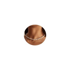 Pearl Necklaces for Women, Dainty 6MM Round Imitation Pearl Choker Necklace Hand