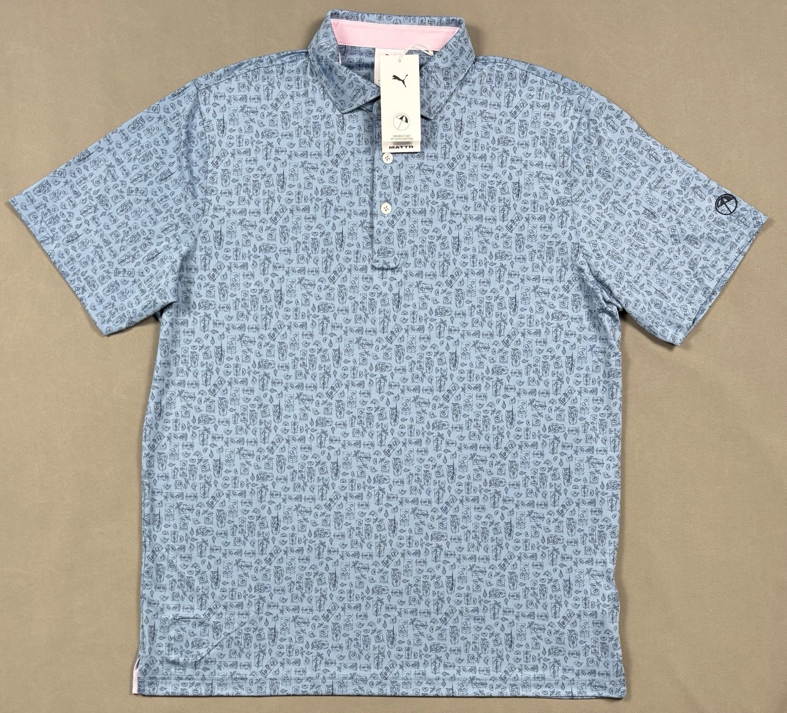 NWT Puma Arnold Palmer Sketch Polo Shirt 629557 03 Zen Blue Men’s Size L - XL
Opens in a new window