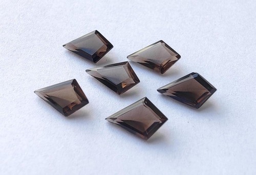 Natural Smoky Quartz Kite Faceted Cut Stones Healing Crystals For Jewelry Making - Picture 10 of 10