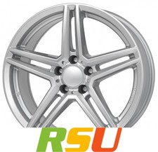 Rial M10 polar-silber 7x16" ET38 LK5 112 ML 66.5 Alufelgen 16 Zoll