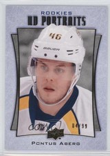 2016-17 Upper Deck UD Portraits Rookie Gold Foil /99 Pontus Aberg #P-62 d4e