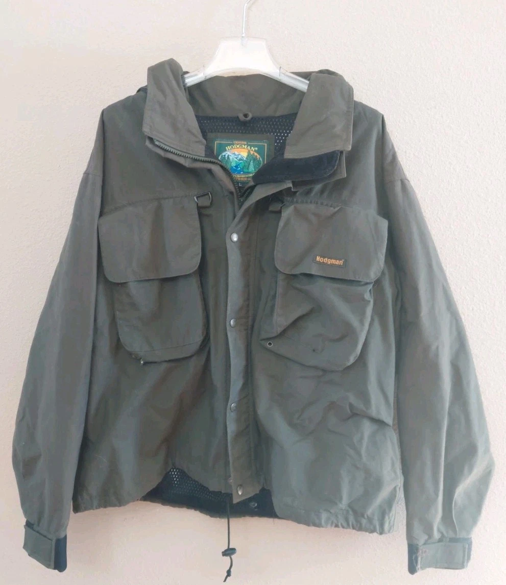 Vtg Lakestream Hodgman Men’s L, Wading Fishing Hunting Raincoat Jacket. 3960