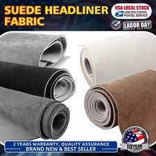 Headliner Fabric Suede with Foam-Backed Roof Upholstery Renovate Multiple Colors