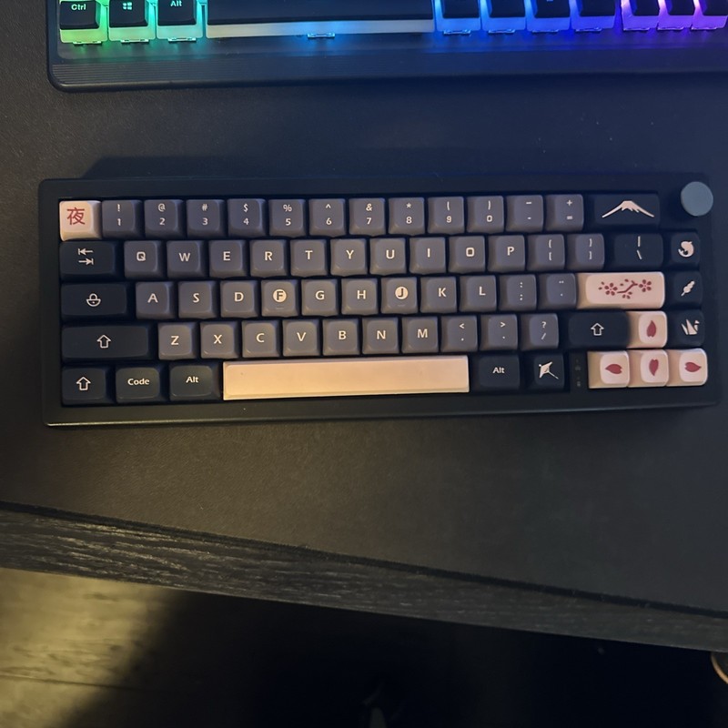 Custom 65% Mechanical Keyboard - Lubed, Fixed Stabs, HMX Emo Switches