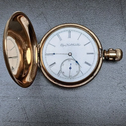 Elgin Pocket Watch 1889 Model 3 Grade 114 16s 7j Gold Filled Parts/Repair