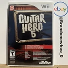 Guitar Hero 5 (Nintendo Wii 2009) CIB Complete With Manual RARE